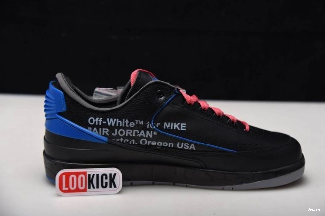 Bmlin Retro Black SP Off-White 2 Jordan Low Blue DJ4375-004 0709